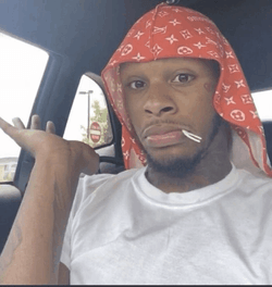 Toosii Inside A Car GIF