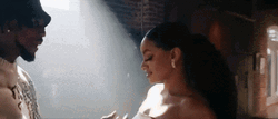 Toosii Touching Girl's Chin GIF