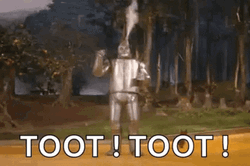Toot Toot Steam From Tin Man GIF