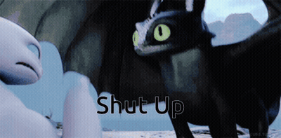 Toothless And Light Fury Standing Together GIF