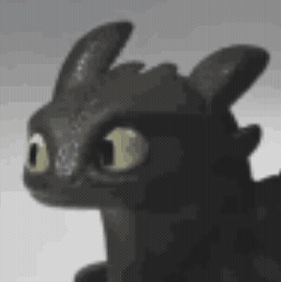 Toothless From How To Train Your Dragon Is Looking At The Camera With His Eyes Closed . GIF