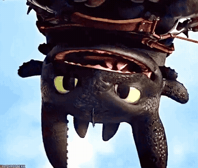 Toothless From How To Train Your Dragon Is Upside Down GIF