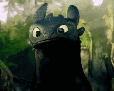 Toothless From How To Train Your Dragon Looking At Camera GIF