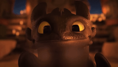 Toothless From How To Train Your Dragon Smiling At Camera GIF