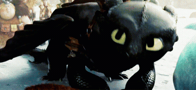 Toothless Sitting On Ground GIF