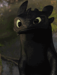 Toothless Trying To Smile GIF