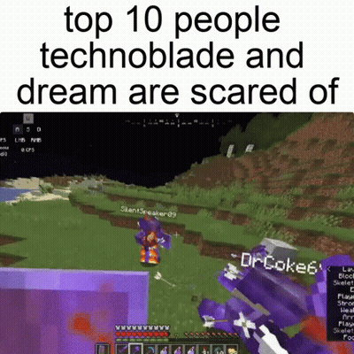 Top 10 People Technoblade And Dream Are Scared Of Drcokes GIF
