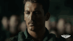 Top Gun Maverick Bradley Bradshaw Intense Serious Look GIF