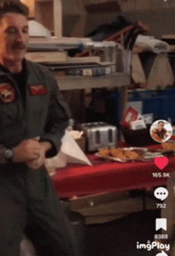 Top Gun Maverick Miles Mitchell Playful Dance GIF