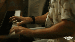 Top Gun Maverick Playing Piano GIF
