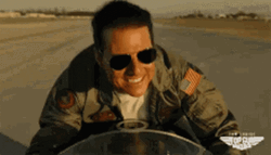 Top Gun Maverick Tom Cruise Riding Bike GIF