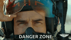 Top Gun Maverick Tom Cruise Wearing Eye Shield  GIF