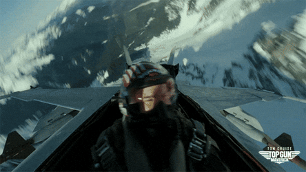 Top Gun Maverick Tricks Turning Around GIF