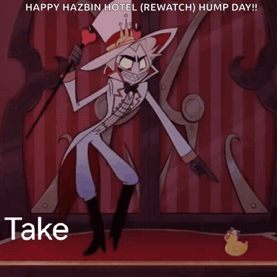 Top Hat Crown Cartoon Character Says Take That Depression GIF
