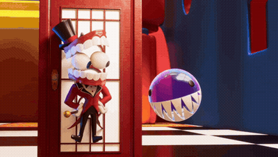 Top Hat Tuxedo Cartoon At Doorway GIF