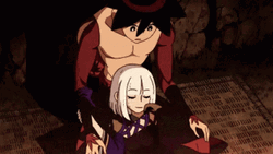 Topless Guy Anime Cuddle GIF