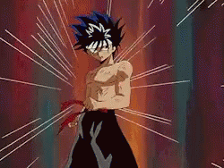 Topless Hie Strong Powerful Punch GIF