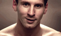 Topless Messi Show Big Smile