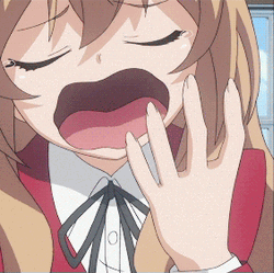 Toradora! Aisaka Yawn GIF