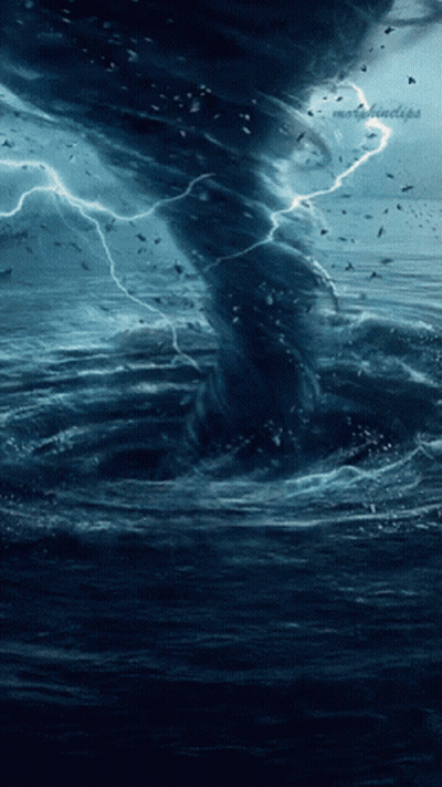 Tornado In Ocean Saying Magnetic GIF