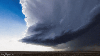 Tornado Moving Over Park With Trees GIF