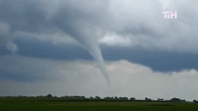 Tornado Moving Through Field With Th GIF