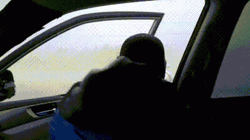 Tornado Wrangler Fighting Off Strong Wind GIF
