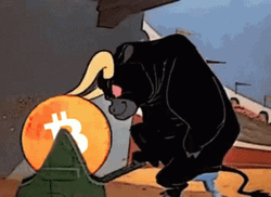 Toro The Bull Is Sharpening His Horns GIF