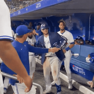 Toronto Blue Jays Player Shaking Hands GIF