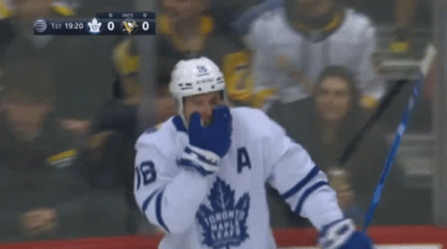 Toronto Maple Leafs Player Celebrates Goal GIF