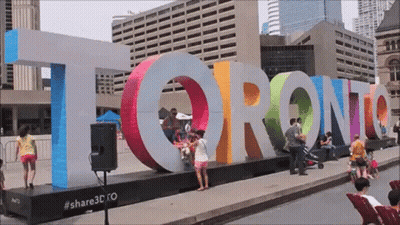Toronto On Large Sign GIF