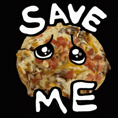 Tortilla Chip With Face Saying Save Me GIF