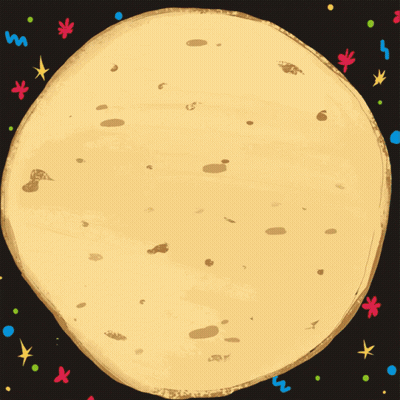 Tortilla With Vegetables Saying Happy 13 GIF