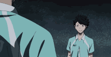Tōru Oikawa Salute Hajime Iwaizumi GIF