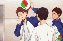 Tōru Oikawa Teasing Tobio Kageyama GIF