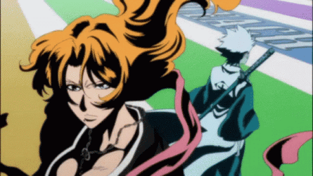 Toshiro And Rangiku Battle Scene GIF