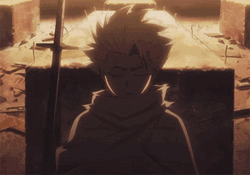 Toshiro Breathing Vapor Silhouette  GIF