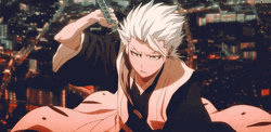 Toshiro Holding Sword GIF