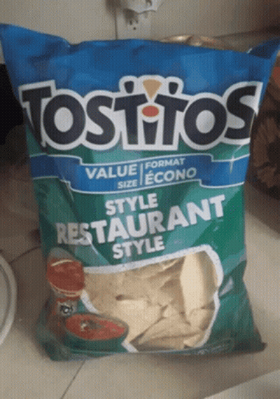 Tostitos Restaurant Style Chips Bag GIF