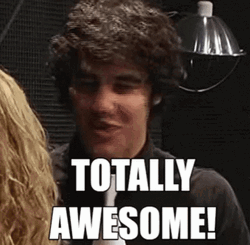Totally Awesome Curly Hair Guy GIF