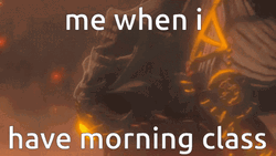 Totk When I Have Morning Class GIF