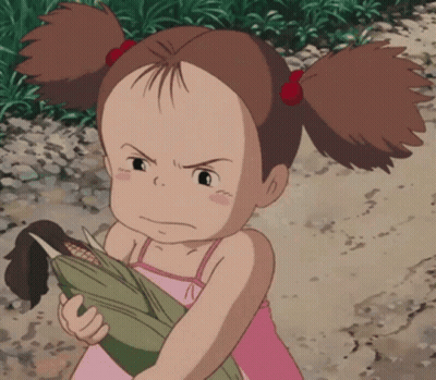 Totoro Sitting On Tree Branch Saying My Dream Job GIF