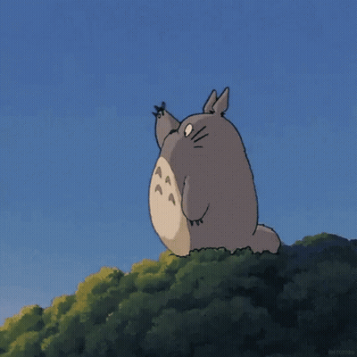Totoro Standing On Tree GIF