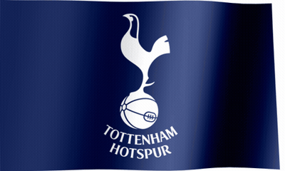 Tottenham Hotspur Flag With White Chicken GIF