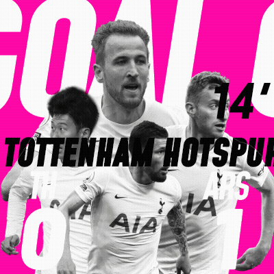 Tottenham Hotspur Soccer Players On Pink Background GIF