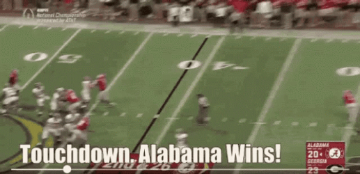 Touchdown Alabama Wins GIF