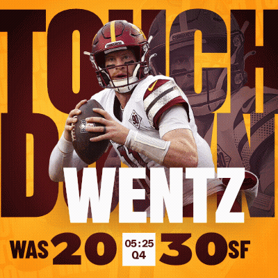 Touchdown Wentz Was 20 30 Sf Poster GIF