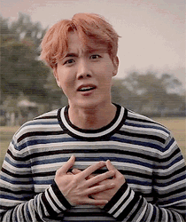 Touched BTS K-Pop J-Hope Thank You GIF