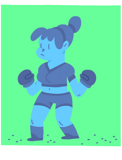 Tough Girl Boxing Training GIF