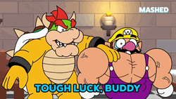 Tough Luck Buddy Wario GIF